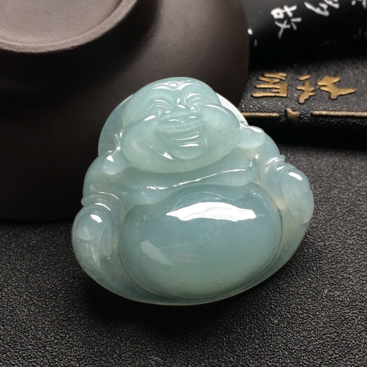 （超值推荐）糯冰种晴水玉佛挂件