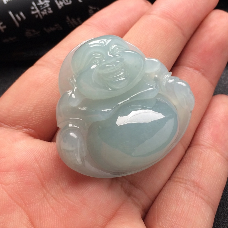 （超值推荐）糯冰种晴水玉佛挂件