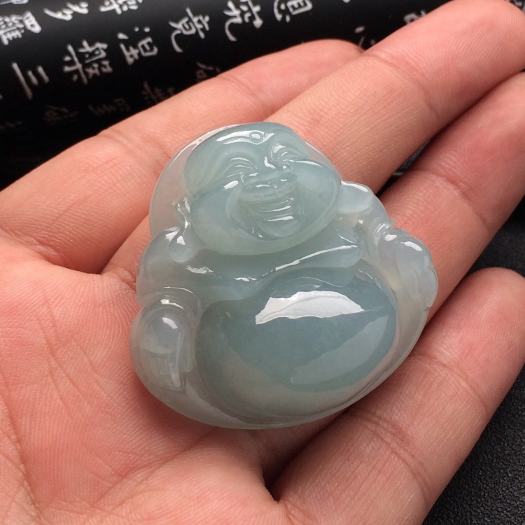 （超值推荐）糯冰种晴水玉佛挂件