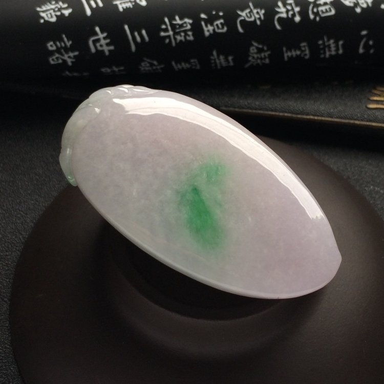 （超值推荐）糯冰种春带彩福瓜挂件