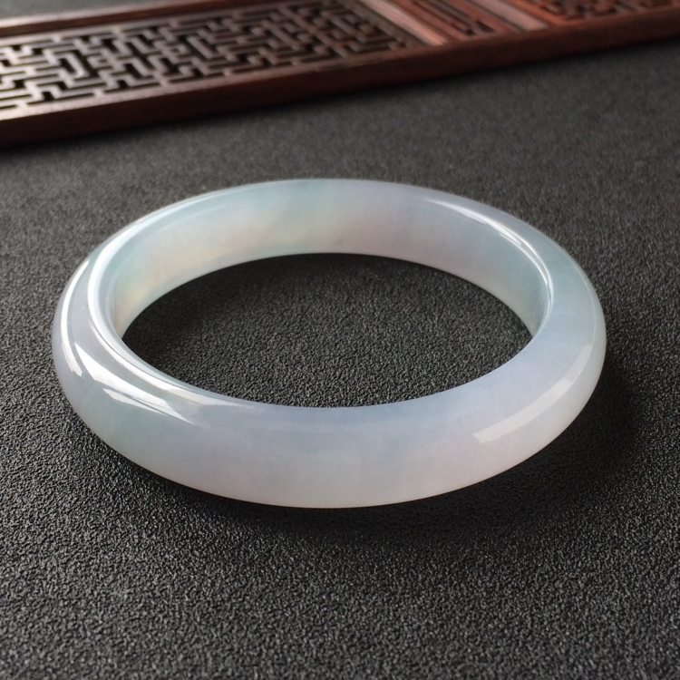 (超值推荐)糯冰种淡紫罗兰手镯(55mm)