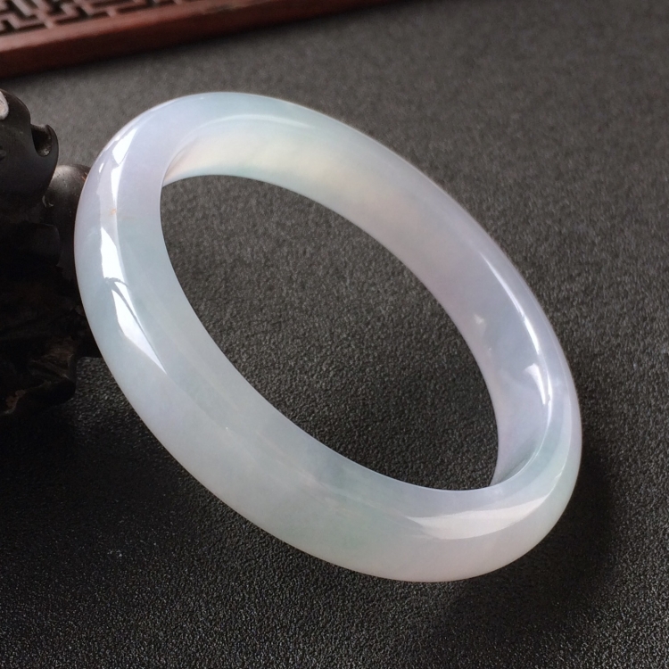 (超值推荐)糯冰种淡紫罗兰手镯(55mm)