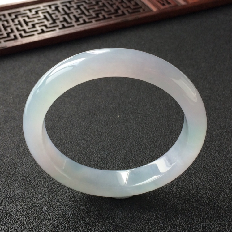 (超值推荐)糯冰种淡紫罗兰手镯(55mm)