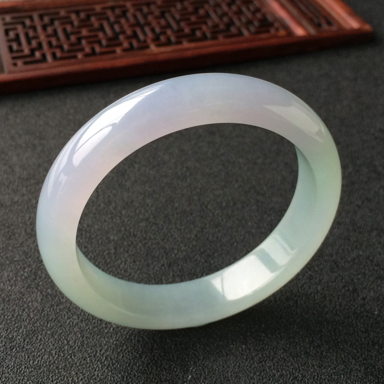 (超值推荐)糯冰种晴水紫罗兰手镯(53.2mm)