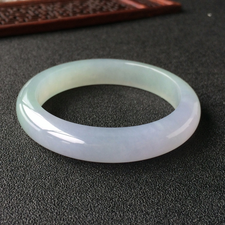 (超值推荐)糯冰种晴水紫罗兰手镯(53.2mm)