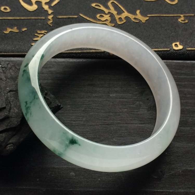 （超值推荐）冰种飘花手镯（54.7mm）