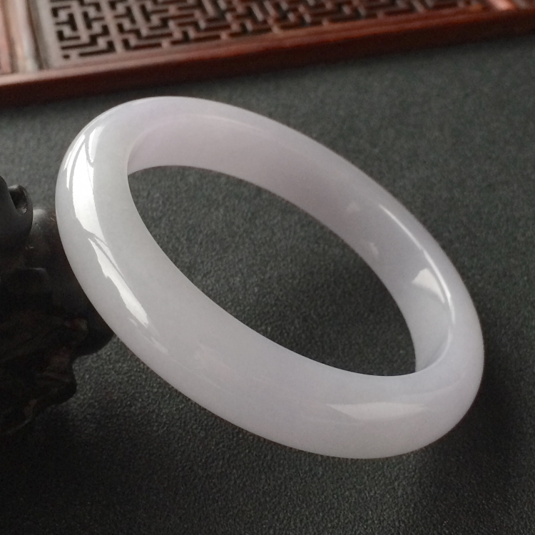 (超值推荐)糯冰种紫罗兰手镯(56.4mm)