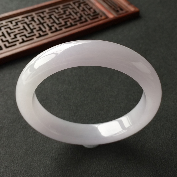 (超值推荐)糯冰种紫罗兰手镯(56.4mm)