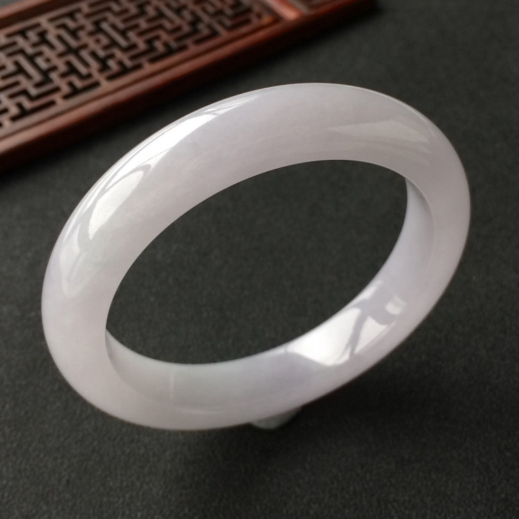 (超值推荐)糯冰种紫罗兰手镯(56.4mm)
