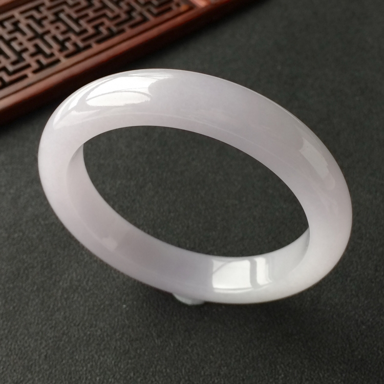 (超值推荐)糯冰种紫罗兰手镯(56.4mm)