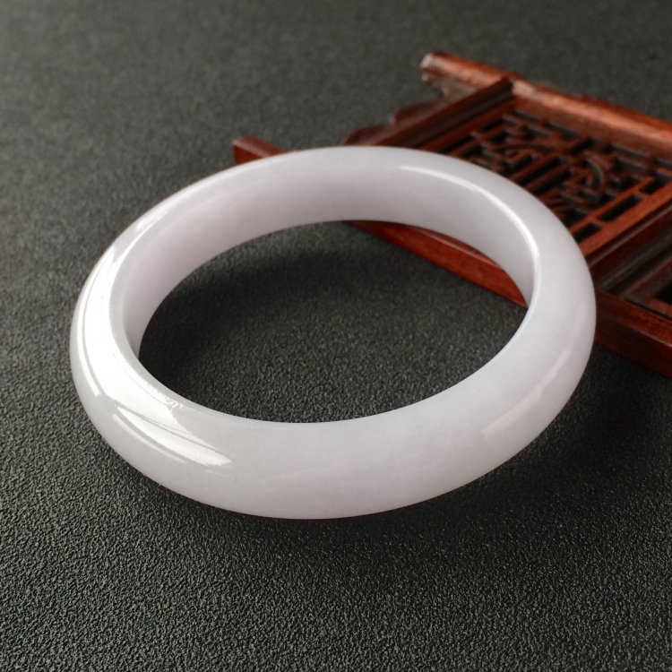 (超值推荐)糯冰种紫罗兰手镯(56.4mm)