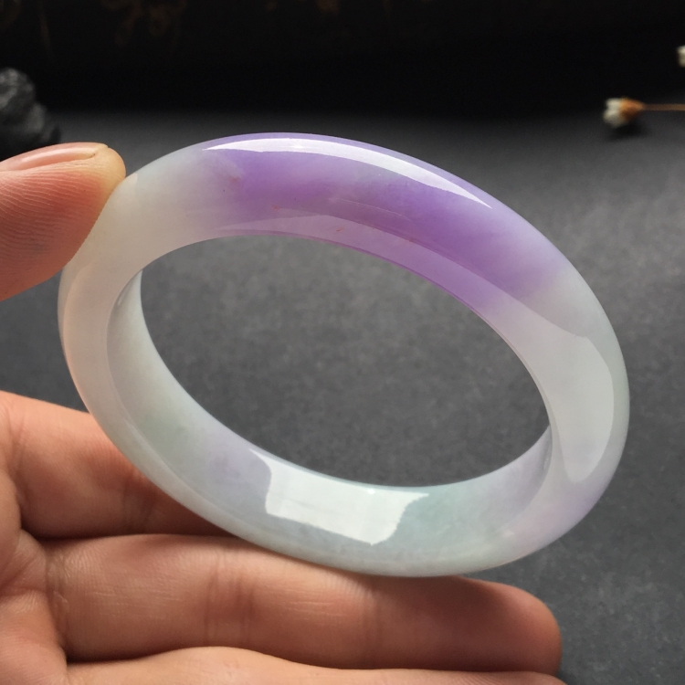 （超值推荐）糯冰种紫罗兰手镯（56.1mm）