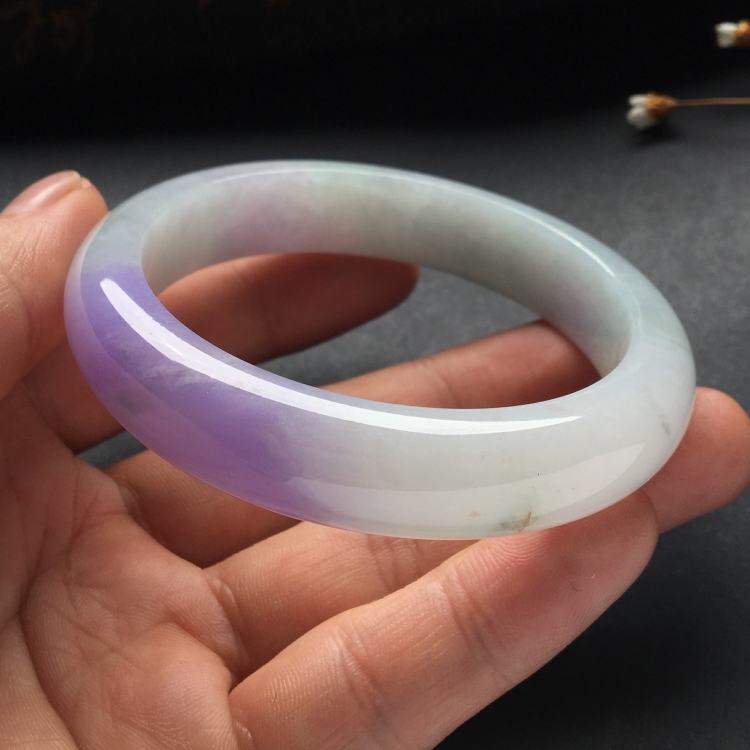 （超值推荐）糯冰种紫罗兰手镯（56.1mm）