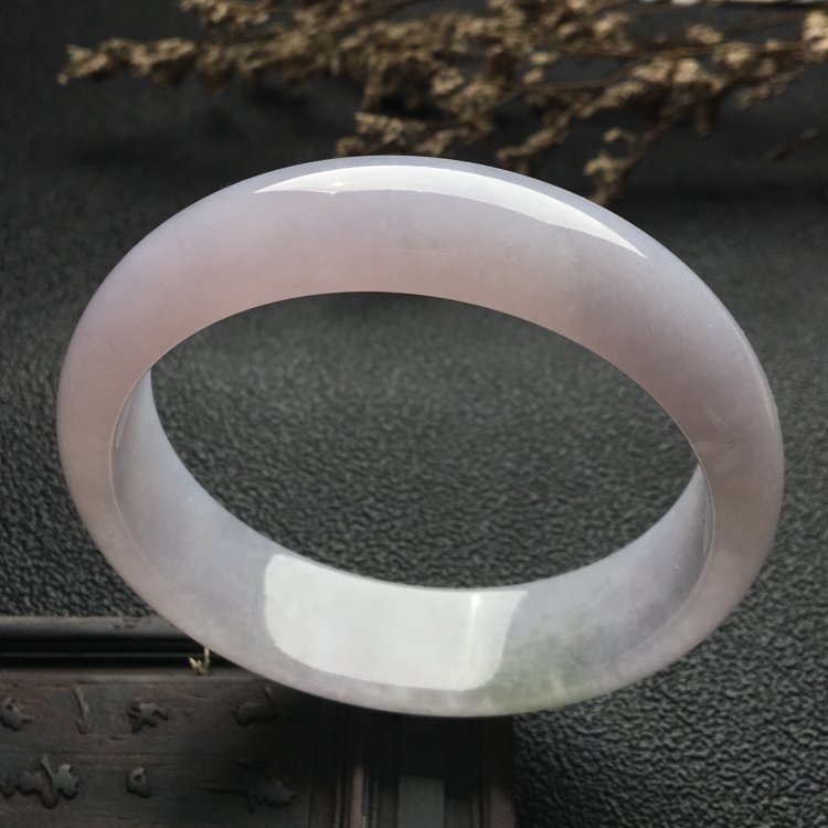 （超值推荐）糯冰种淡紫罗兰手镯（59.1mm）