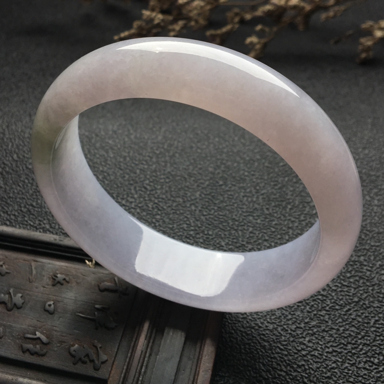 （超值推荐）糯冰种淡紫罗兰手镯（59.1mm）