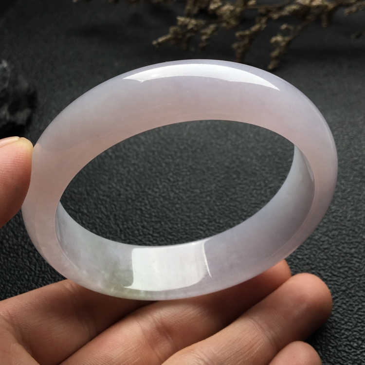（超值推荐）糯冰种淡紫罗兰手镯（59.1mm）