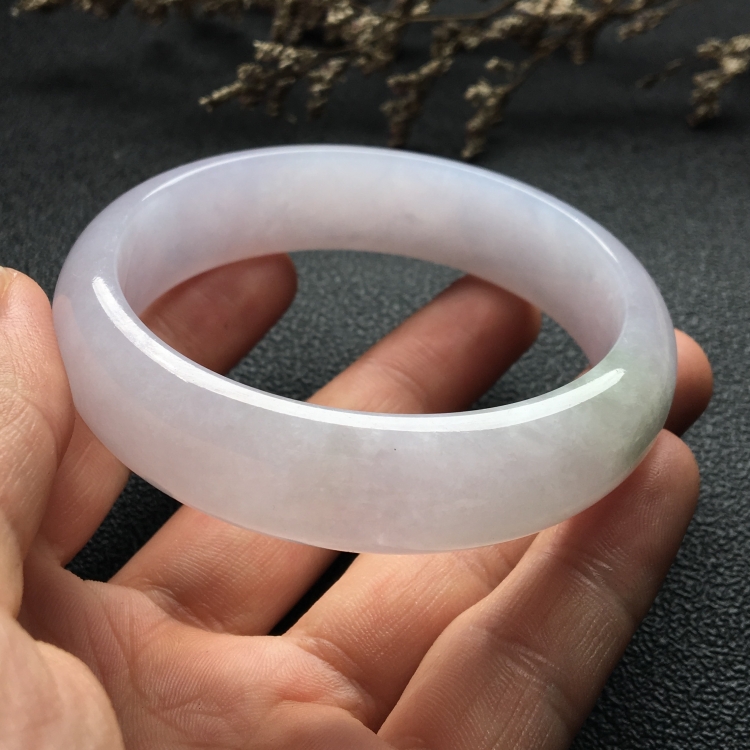 （超值推荐）糯冰种淡紫罗兰手镯（59.1mm）