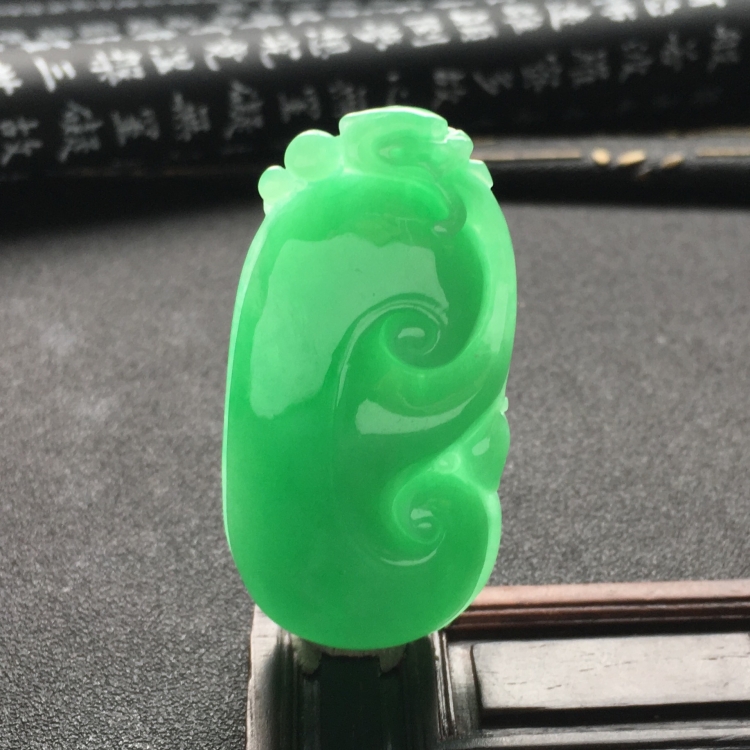 （超值推荐）糯冰种豆色如意挂件