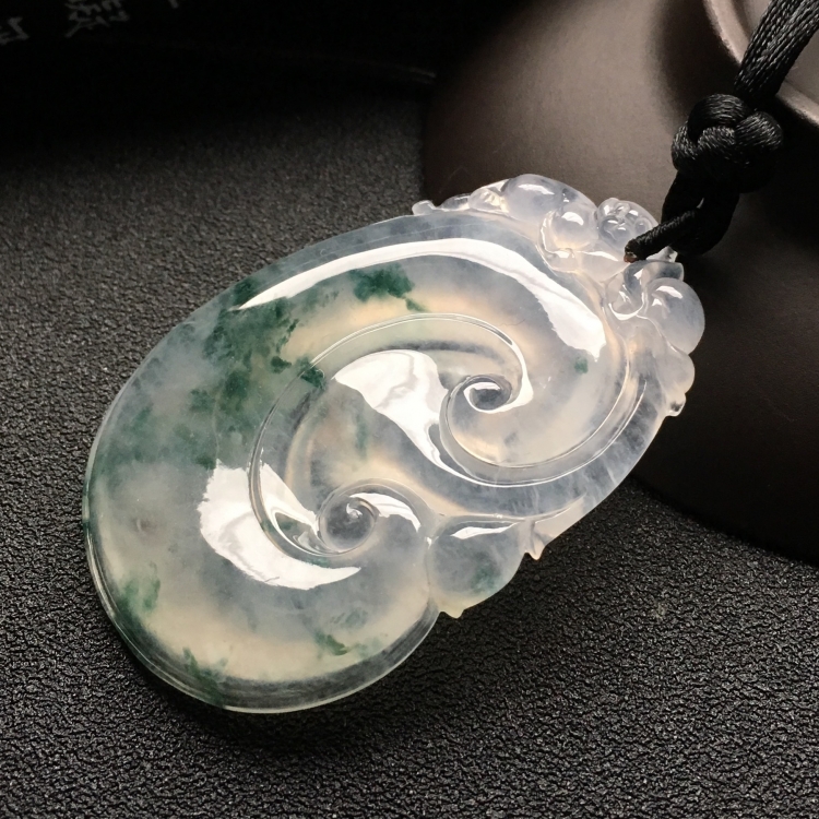 （超值推荐）冰种飘花如意挂件