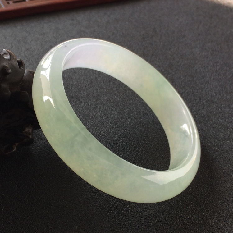 (超值推荐)冰种晴水略带紫罗兰手镯(57.4mm)