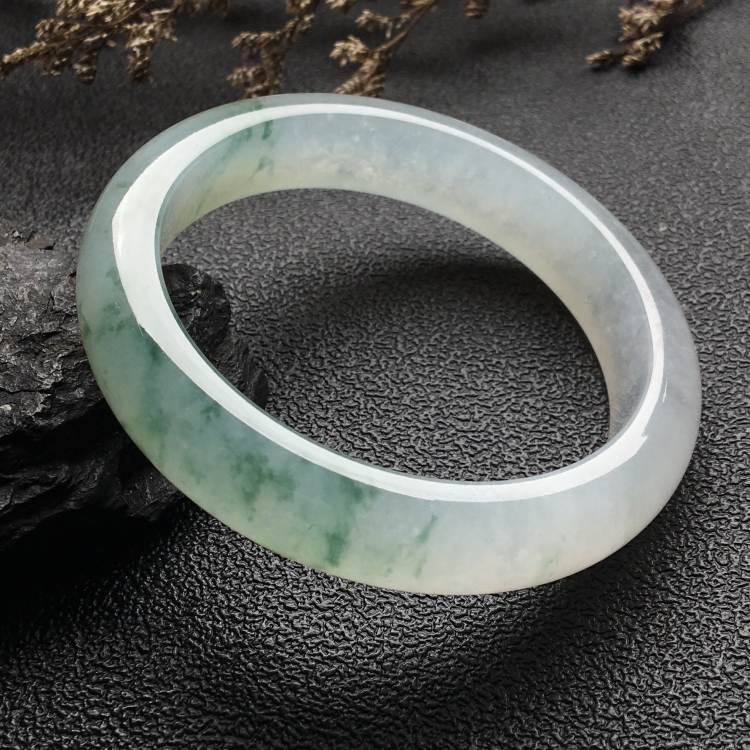 （超值推荐）冰种飘花手镯（56mm）