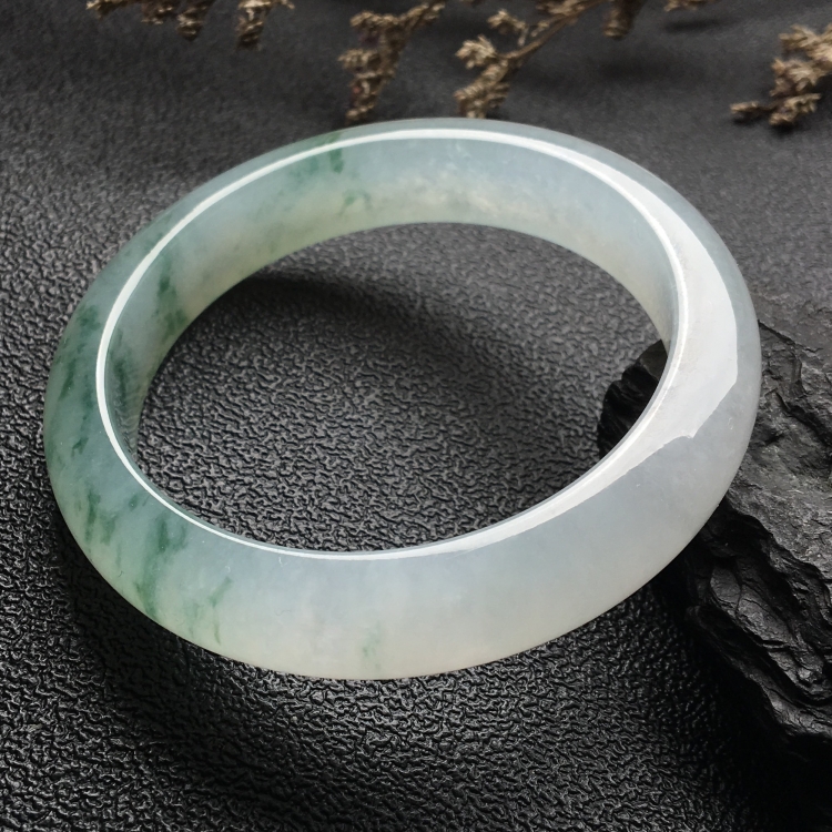 （超值推荐）冰种飘花手镯（56mm）