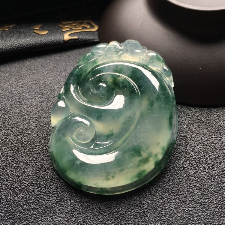 （超值推荐）冰种飘花如意挂件