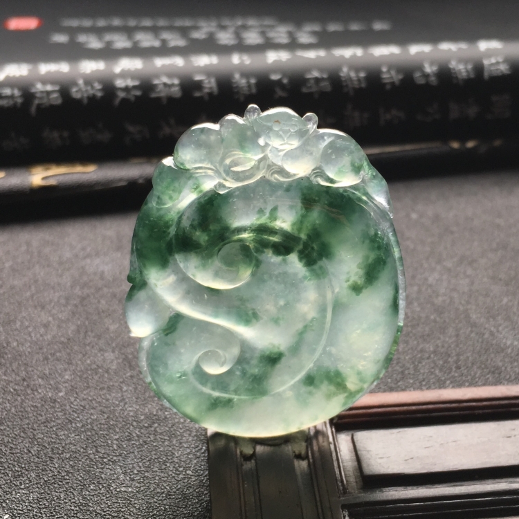 （超值推荐）冰种飘花如意挂件