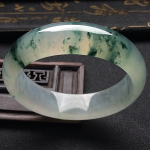 （超值推荐）冰种飘花手镯（54.7mm）