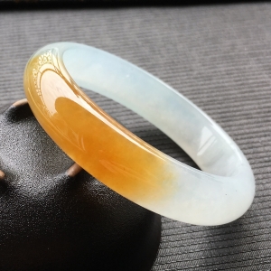(超值推荐)冰种褐黄翡手镯(55.2mm)