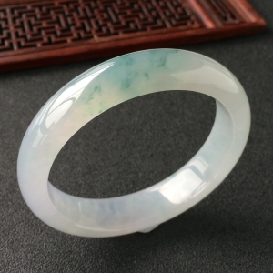 (超值推荐)冰种飘花手镯(56.1mm)