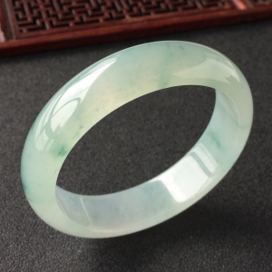 (超值推荐)冰种飘花手镯(56.5mm)