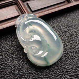 （超值推荐）冰种飘花如意挂件