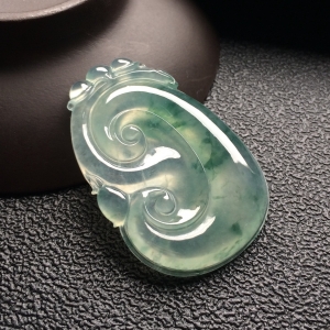 （超值推荐）冰种飘花如意挂件