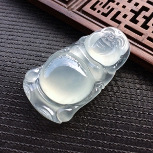 (超值推荐)冰种淡晴水站佛挂件