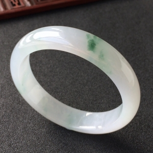 (超值推荐)糯冰种飘花手镯(56.2mm)