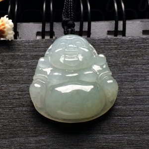 （超值推荐）糯冰种淡晴水玉佛挂件