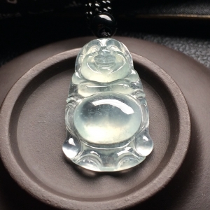 （超值推荐）冰种淡晴水站佛挂件