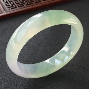 (超值推荐)冰种飘花手镯(58.5mm)