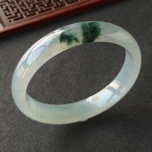 (超值推荐)冰种飘花手镯(58.1mm)