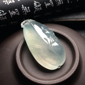 （超值推荐）冰种淡晴水福瓜挂件