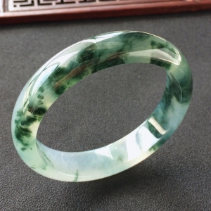 (超值推荐)冰种飘花手镯(56.6mm)