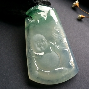（超值推荐）冰种飘花纳福挂件