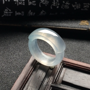 （超值推荐）冰种淡晴水马鞍指环