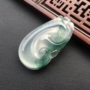 (超值推荐)冰种飘花如意挂件