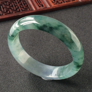 (超值推荐)冰种飘花手镯(57.5mm)