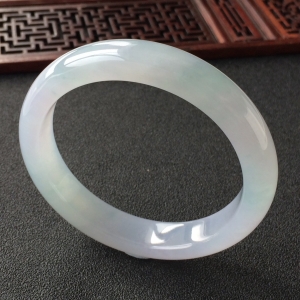(超值推荐)糯冰种淡紫罗兰手镯(55mm)