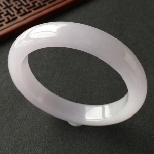 (超值推荐)糯冰种紫罗兰手镯(56.4mm)