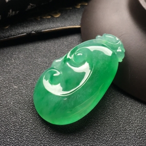 （超值推荐）冰种飘翠如意挂件