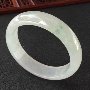 (超值推荐)冰种飘花手镯(59mm)
